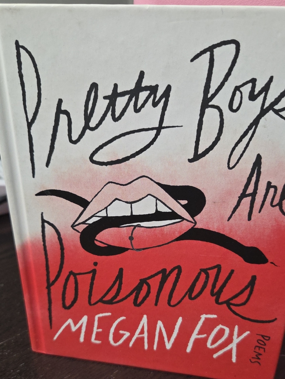 Pretty Boys Are Poisonous — Pink Lip Art Hardcover by Megan Fox